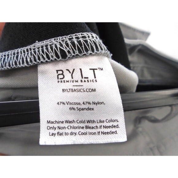 BYLT Men's Size 33 (33x30) Everyday Pant 2.0 Slim Fit Chino Gray Stretch - Picture 12 of 12